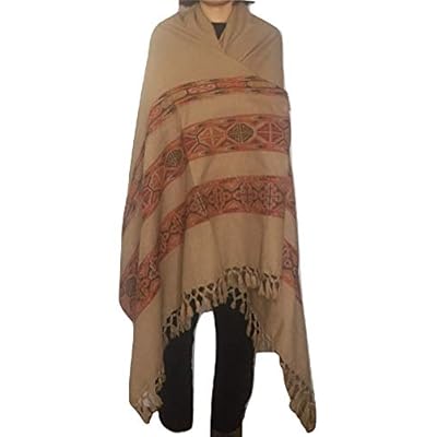 Women's Men's Tibetan Meditation Shawl with Three Stripes, Prayer Shawl, Yoga Blanket