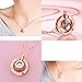 Filluck I Love You Necklace 100 Languages Tiny Pendant Necklaces for Women Projection Love Memory Necklace Best Gift for Her