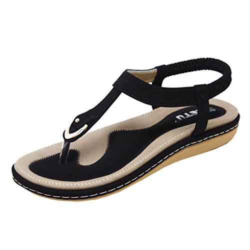 image for Aniywn Shoes Aniywn Women Simple Flat Sandals Shoes Lady Bohemia Slipp