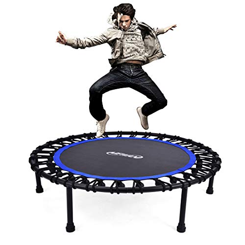 Newan 40" Silent Mini Trampoline Fitness Trampoline Bungee Rebounder Jumping Cardio Trainer Workout for Adults or Kids (Max. Load 300lbs) - Thumbnail 7