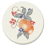 Corelle Abundance Absorbent Stone Coaster, 4-Pack