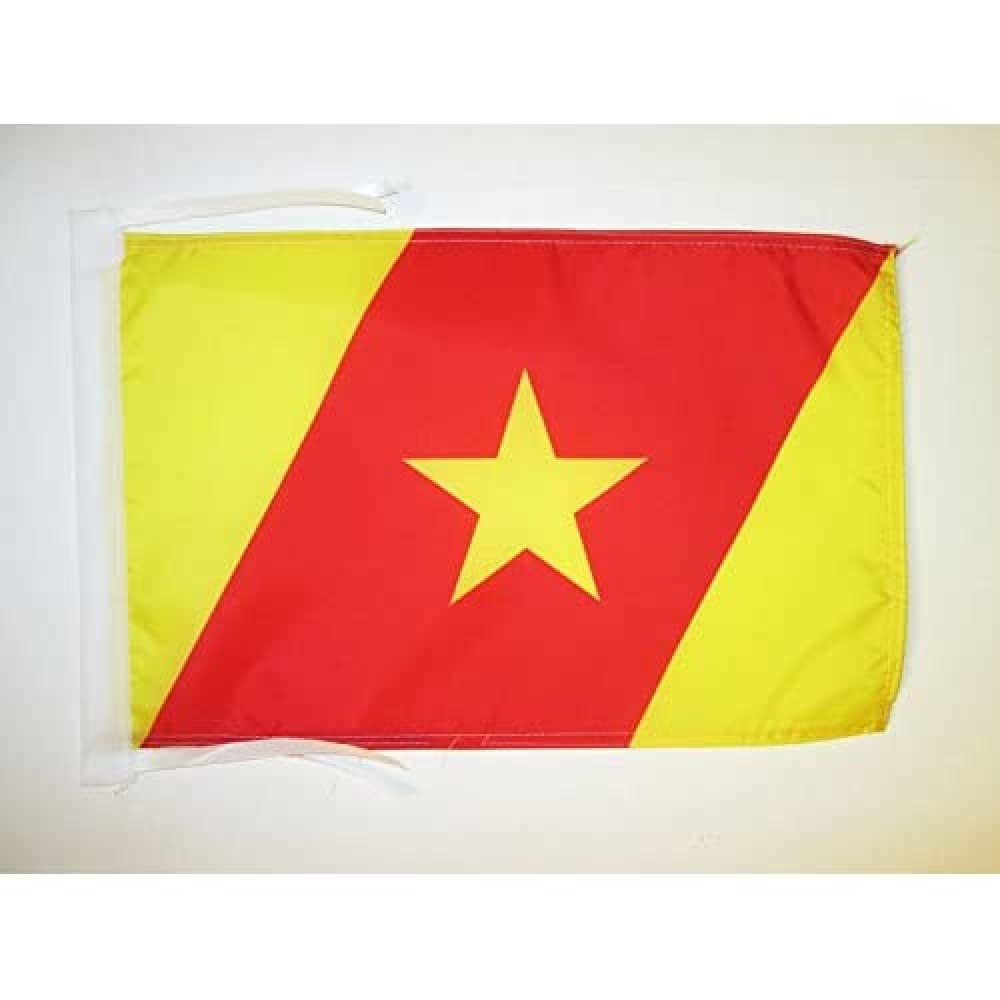 AZ FLAG - Amhara people Flag - 18'' x 12'' - 100% Polyester Ethiopia Small Banner with Two Cords - Fade Resistant - Vivid Colors - 18x12 in - 45x30 Cm โ image 1
