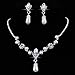 HeroNeo® Hot Prom Wedding Bridal Party Crystal Rhinestone Necklace Earring Jewelry Sets (24#)