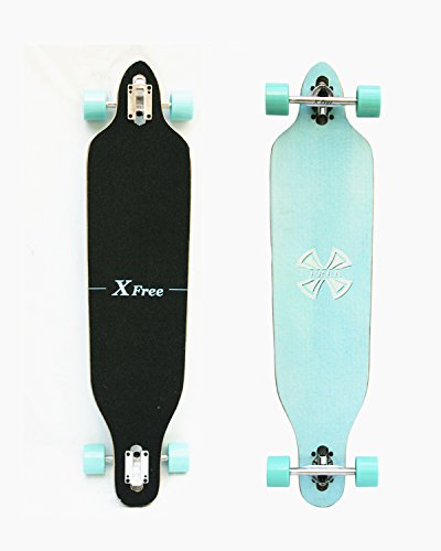 Xtreme Free 41 Inchs Professional Speed Downhill Drop Through Complete Longboard (41-Inch) Skateboard