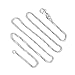 DSS 925 Sterling Silver Necklace for Women, Singapore Chain 1.2mm, Lobster Claw Clasps, Sterling Silver Chain, Italian Jewelry for Women, 22in