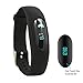 Willful Non-Bluetooth Pedometer Bracelet Fitness Tracker Watch with Step Calories Counter Sleep Monitor Distance Time / Date (Simple,No app,No Phone need) for Walking Running Kids Men Women (Black)