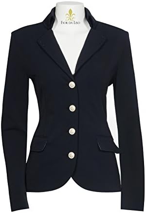 Fior Da Liso Ladies Riding Navy Show Jacket / Short Coat - Allegra (US 2/EU 34) (US 2/EU 34)