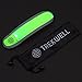 Trekwell LED Sports Safety Flashing Reflective Armband, High Visibility Gear (Luminous Green)