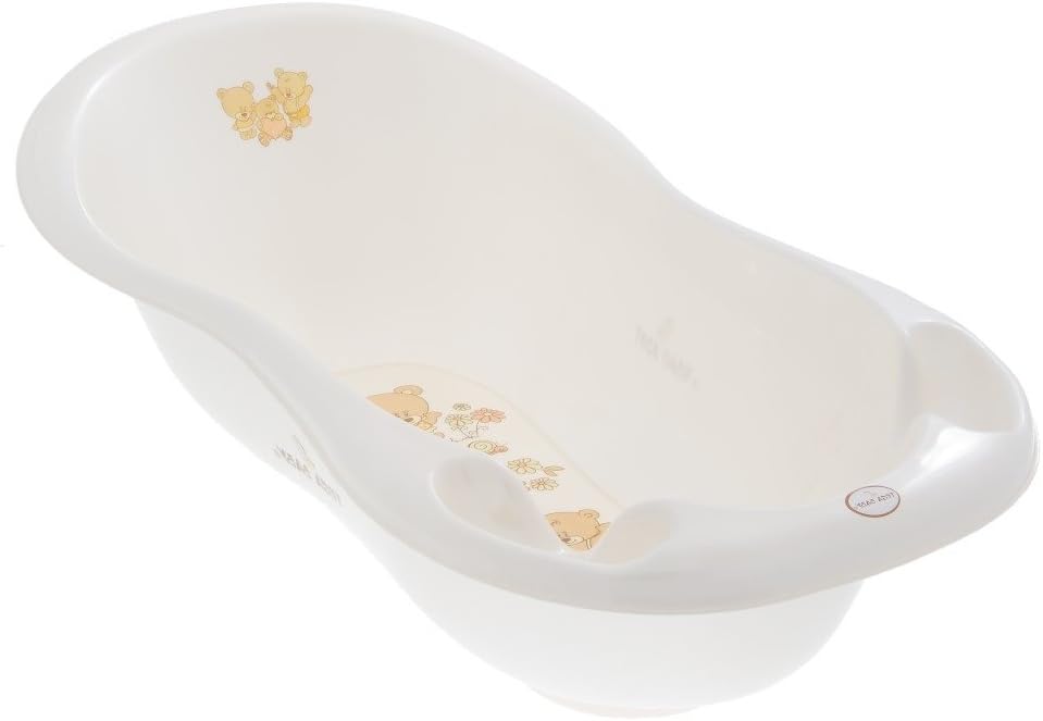 BABY BATH TUB WITH THERMOMETER INFANT WASHTIME TODDLER KIDS BATHING