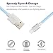 iPhone Cable SGIN, 4Pack 3FT 6FT 6FT 10FT Nylon Braided Cord Lightning Cable Certified to USB Charging Charger for iPhone 7,7 Plus,6S,6s Plus,6,6plus,SE,5S,5,iPad,iPod Nano 7 - Cyan