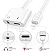 Headphone Jack for iPhone Earphone AUX Audio Splitter Adapter 3.5mm Jack Dongle Earphone Connector Compatible for iPhone 7 Plus/X/8/8 Plus Wire Control Headset Extender Connector Support iOS 10.4