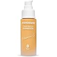 Mamaearth Glow Serum Foundation - 02 Crème Glow Shade | with Vitamin C & Turmeric | Up to 12 Hour Buildable Coverage | Waterproof & Lightweight | 1.01 Fl Oz (30ml)