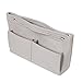 Best Handbag Organizer, Purse Organizer, Insert, Liner, Felt Structure Shaper, Large Narrow, Light Beige
