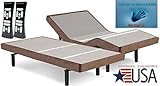 DynastyMattress S-Cape Adjustable Beds Set Sleep System Leggett & Platt, With Luxury 12-Inch Memory Foam Mattress ( SPLIT-KING w/Setup)