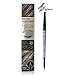 Music Flower Eyebrow pencil with Dual Ends, Eyebrow pen Brow Pencil Dark Brown