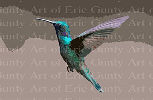 2" Round - Hummingbird Birthday - Edible Cake/Cupcake Party Topper - D22758