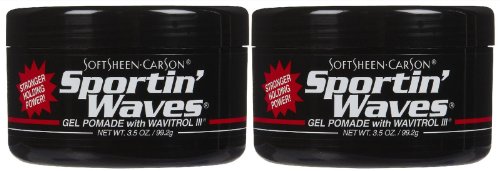 Sportin Waves Gel Pomade, 3.5 oz, 2 pk