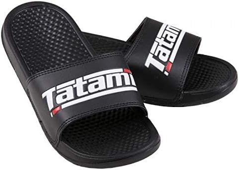 Tatami Sliders BJJ Black Sandels Adult Unisex Jiu-Jitsu Flip Flops Slip On Shoes