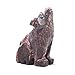 Nelson Creations, LLC 1.5 Inch Wolf Sitting Natural Soapstone Hand-Carved Animal Charm Totem Stone Carving Figurine