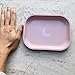 Metal Tray Small Pink Lightweight Tray - Curved Edges and Smooth Surface - 5.5 x 7 inch - Travel