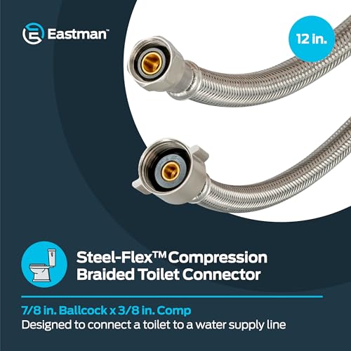 Eastman 12 Inch Flexible Toilet Connector, 7/8 Inch Ballcock x 3/8 Inch photo 7
