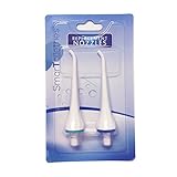 Replacement Tips for SmarToiletries Professional Water Flosser / Oral IrrigatorTwin Pack (Classic White)