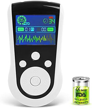 25 Selectable Electronic Pulse Massage Styles and 50 Different Intensity Levels - TENS Unit Machine