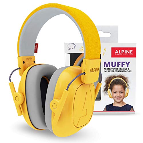 Alpine Muffy Earmuffs for Kids and Junior aged 316 Adjustable Noise