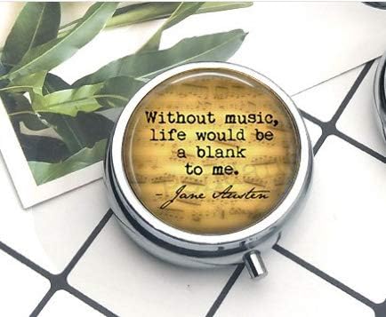 Hars Jane Austen Emma Collar De Bolsillo Con Frase En Ingles Life Would Be A Blank