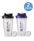 28 Oz. Blender Bottle W/wire Shaker Ball- Pack of 2, Colors may vary