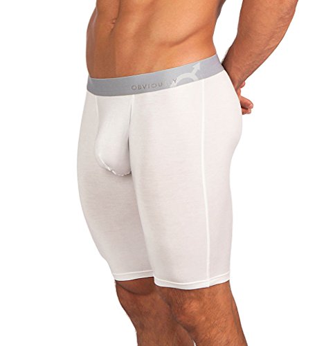 Obviously - Original - AnatoMAX - Boxer Brief 9 inch Leg (Medium, White)