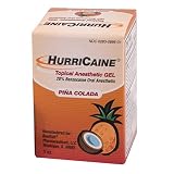 Beutlich HurriCaine Pina Colada Flavored Topical Anesthetic Gel 1 oz. Jar