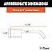 CURT 23021 Trailer Hitch Lock, 5/8-Inch Pin Diameter, Fits Most 3-Inch Receivers