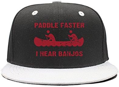 SJSNBZ Paddle Faster I Hear Banjos Unisex Adult Mens Womens Contrast Color Baseball Hats Hip-hop Cap