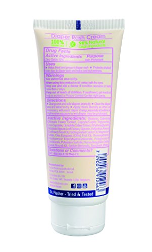 Pure Baby Diaper Rash Cream by Dr. Fischer with 100% Organic Oils & 98% Natural Origin Ingredients