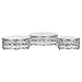 Amalfi Decor Cake Stand Plateau Riser Set of 3 Pack, Dessert Cupcake Pastry Candy Display Plate for Wedding Event Birthday Party, Round Metal Pedestal Holder with Crystal Gems, Silver