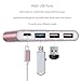 USB-C Multiport Adapter Converter USB 3.0 Type C Hub for New MacBook, ChromeBook Pixel, Nokia N1, Nexus 6/6p and Other Type-C HUB Devices£¬1 USB C Charging Port and 3 USB A Ports