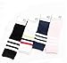 Flyusa 1 Pair Toddlers Children Kids Girls Boys Cotton Bootie Knee High Long Soccer Socks Team Socks for Kids 4-5 Years Old