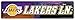 Rico Industries NBA Los Angeles Lakers 16-Inch Plastic Street Sign Décor