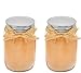 Candle Impressions Real Wax Flameless LED Mason Jar Candles w/ 5 Hour Timer - Set of 2 - Sand