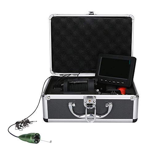 Ayanx Le Kit De Caméra Vidéo De Pêche Sous-marine En Alliage D’aluminium 6w Led Blanche S’allume Avec 4,3 ‘moniteur Couleur Hd