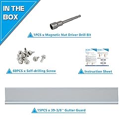 Air Jade Gutter Guard 5'', Super-Fine Coated