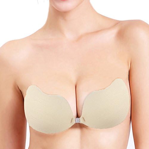 EMIKI Goddess Bra Instant Breast Lift Invisible Silicone Push Up Bra Strapless (A)