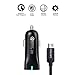 Quick Charge 2.0 USB Car Charger + 3ft Micro USB Cable, WINTEKD Ultra Fast Quick Charge 2.0 USB Car Charger for Samsung Galaxy S7/S6/S4/S3, Galaxy Tab, Note 4/3/2, Google Nexus 6 - (Black)