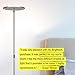 Brightech Sky Flux Dimmable LED Floor Lamp – Super Bright Floor Lamp for Living Room and Offices – Torchiere Standing Lamp with 3 Light Options, Tall Lamp for Bedroom Reading and More - Nickel