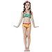 Bigface Up 3PCS Girls Swimsuit Mermaid Tail Swimwear Bikini Set Costume for Swimming