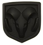 New Matte Black Ram Head Emblem Replace OEM Mopar Dodge Ram Charger Challenger 68082011AA