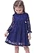 Bonny Billy Flower Girl Dress, Lace Dress Long Sleeve Dress 5-6 Years Blue