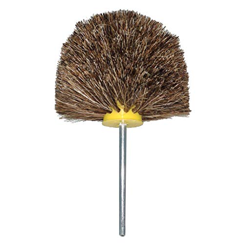 Fityle Wire Wheel Drill Bits - 4 inch Flat - Drill Attachment Brushes - Horsehair