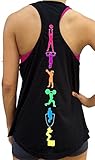 SoRock Fitness Moves Singlet Tank Top Small Black